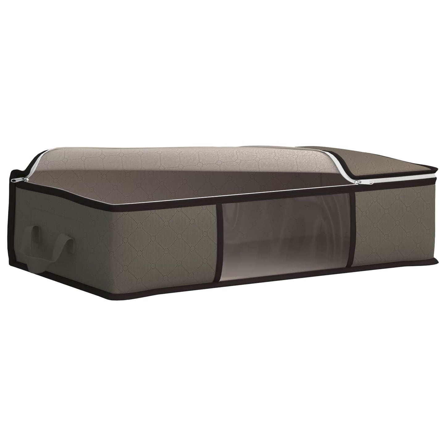 Storage Box with Transparent Side Window 2 pcs Grey