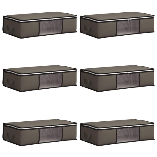 Storage Box with Transparent Side Window 6 pcs Non-woven fabric