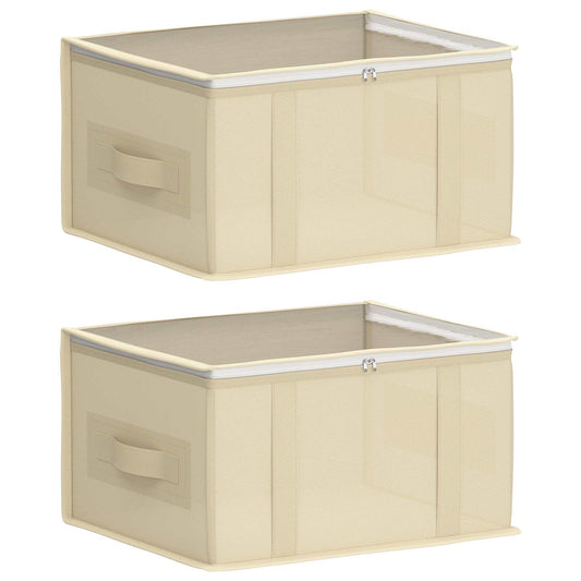 Storage Box with Transparent Top Window 2 pcs Non-woven fabric