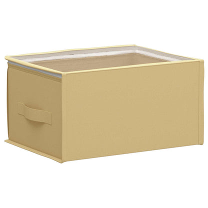Storage Box with Transparent Top Window Cream 50 x 30 x 25 cm