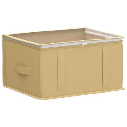 Storage Box with Transparent Top Window 2 pcs Cream