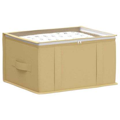 Storage Box with Transparent Top Window 6 pcs Cream