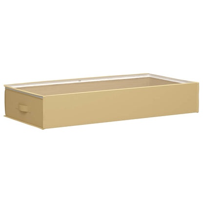 Storage Box with Transparent Top Window Cream 90 x 48 x 15 cm
