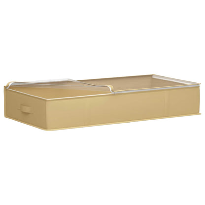 Storage Box with Transparent Top Window 6 pcs Cream