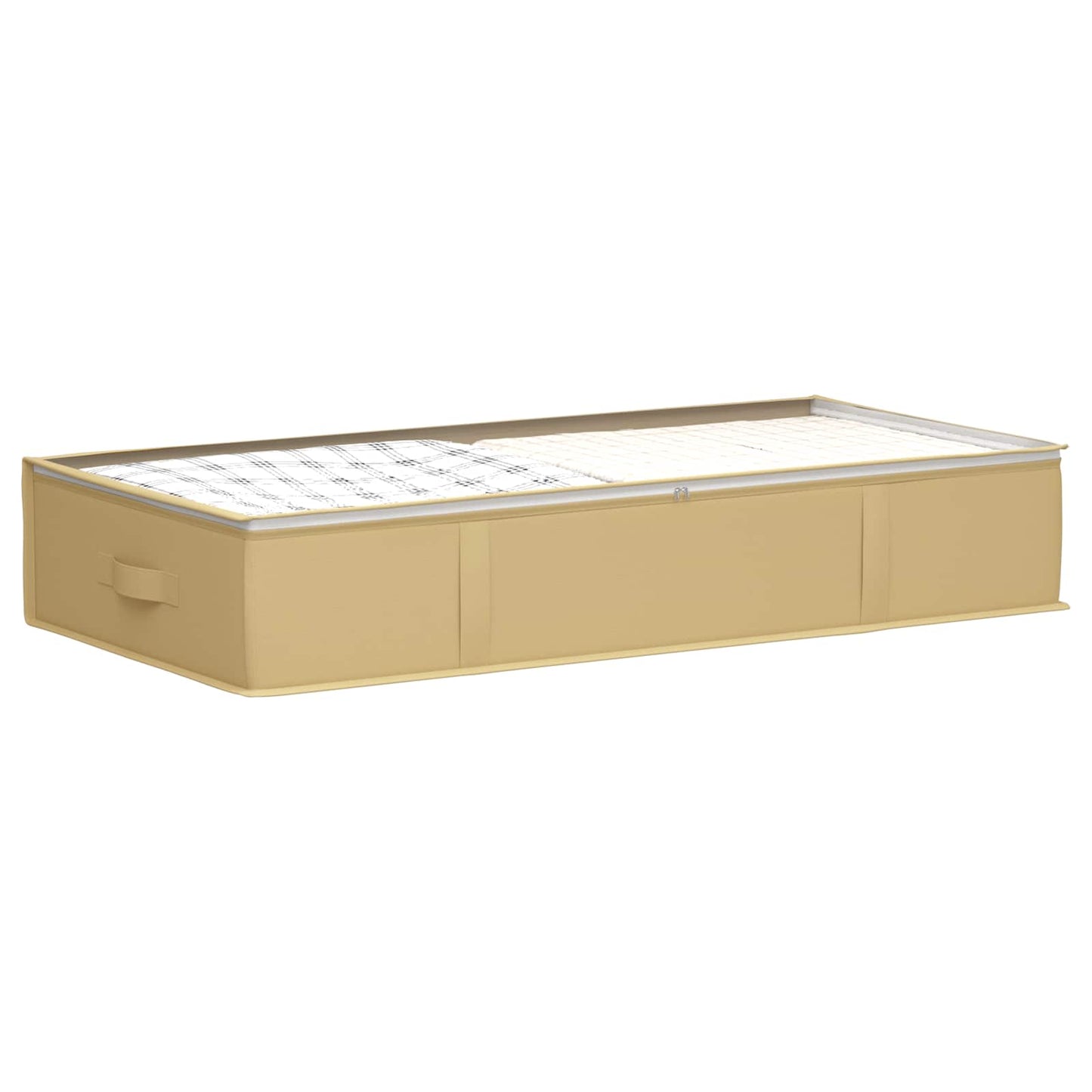 Storage Box with Transparent Top Window 6 pcs Cream