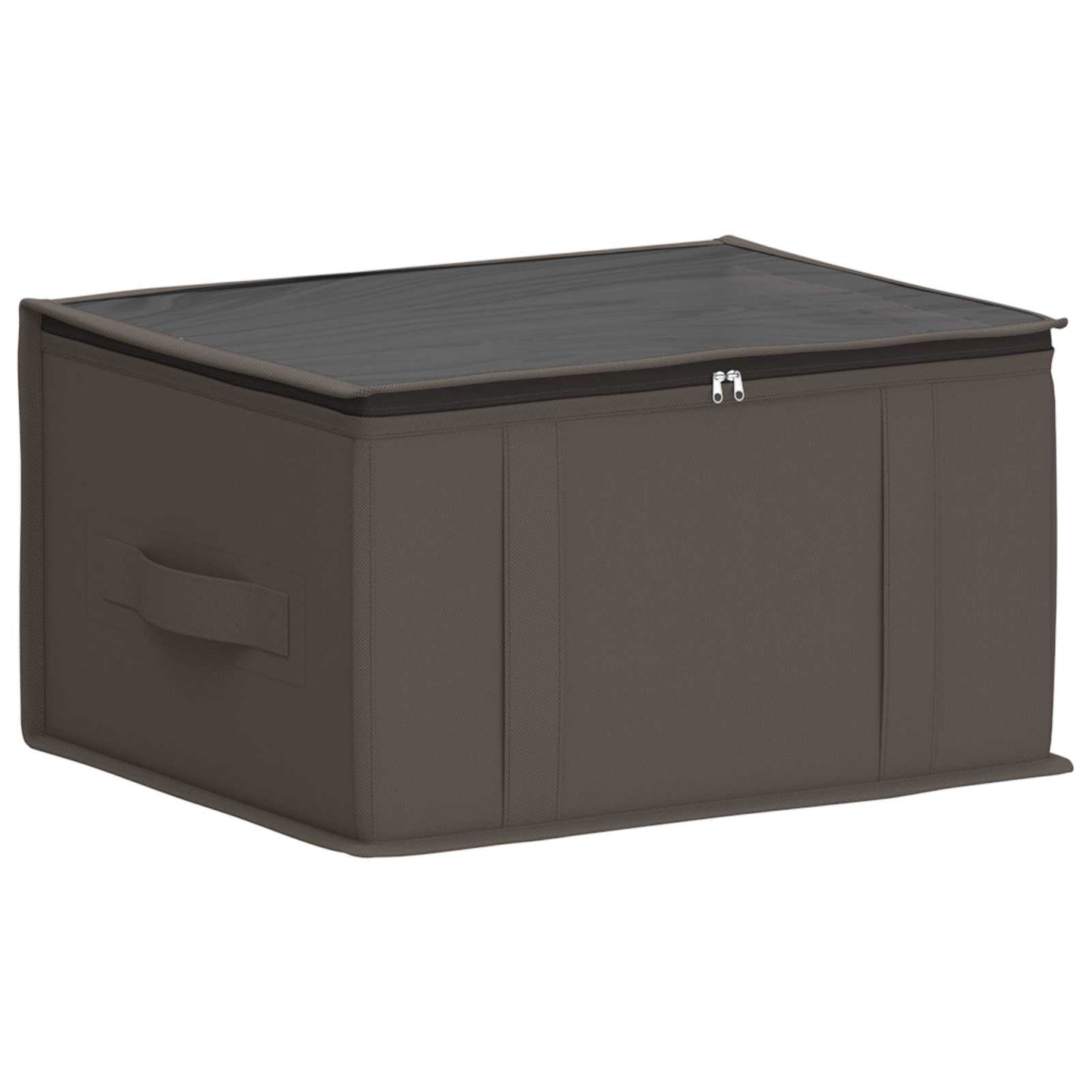 Storage Box with Transparent Top Window Grey 43 x 34 x 23 cm