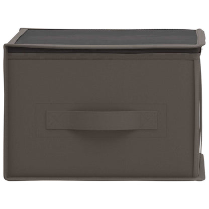 Storage Box with Transparent Top Window 2 pcs Grey