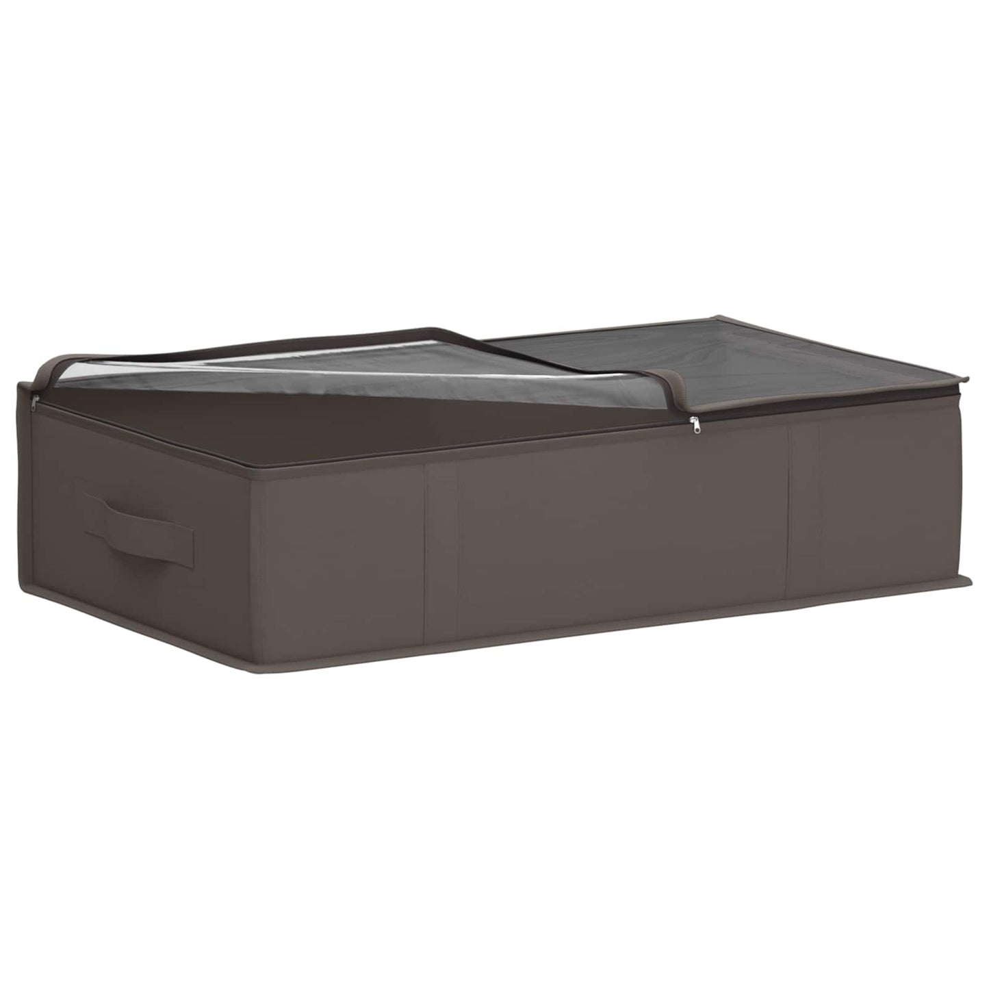 Storage Box with Transparent Top Window Grey 70 x 40 x 18 cm