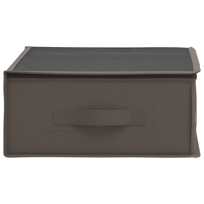 Storage Box with Transparent Top Window Grey 70 x 40 x 18 cm
