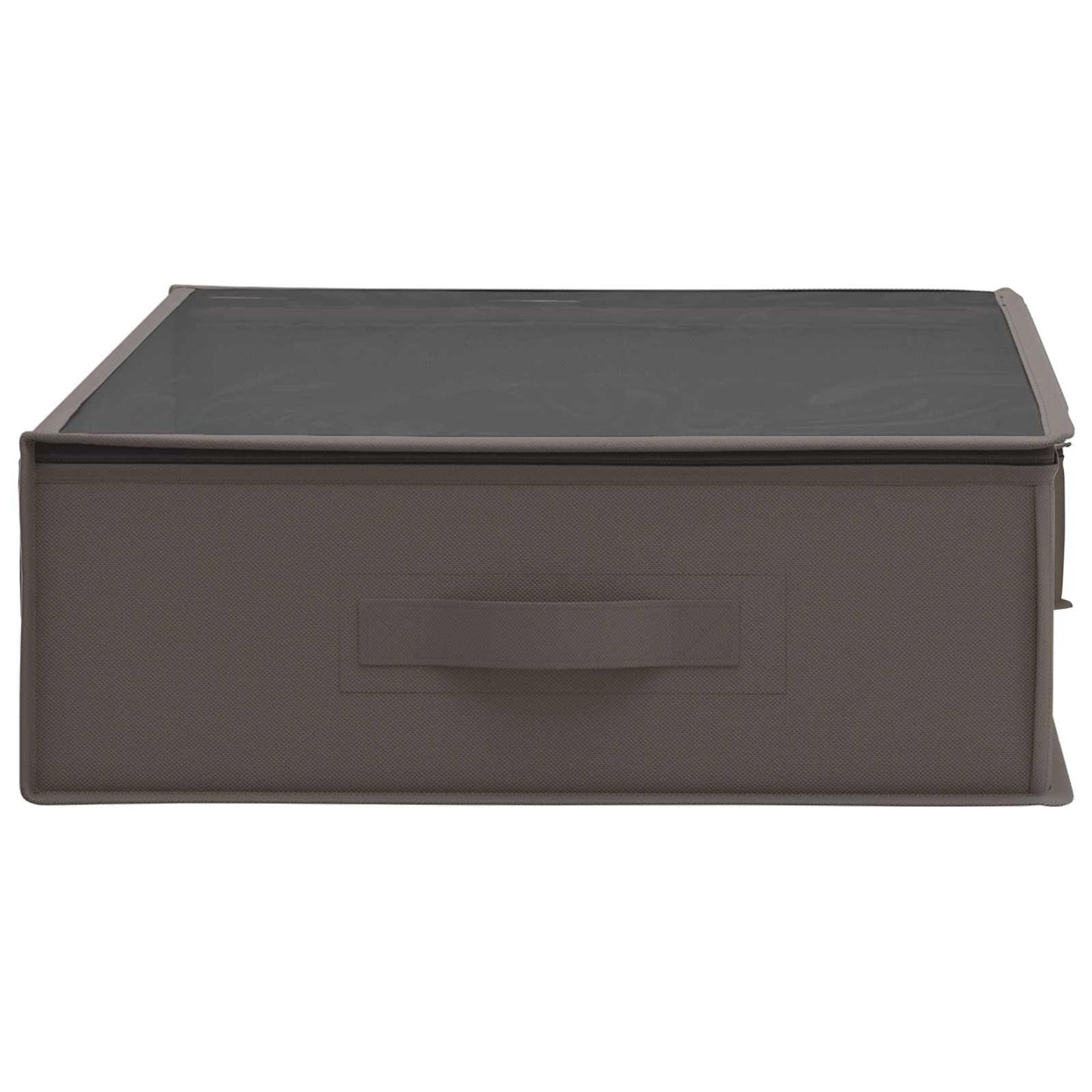 Storage Box with Transparent Top Window Grey 90 x 48 x 15 cm