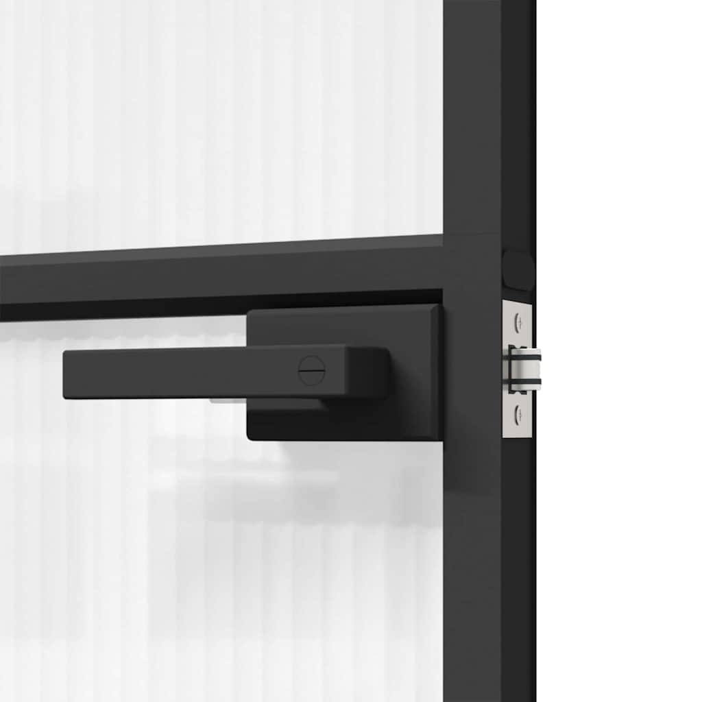 Home Door 76 x 201.5 x 3.5 cm Aluminium and Tempered Glass