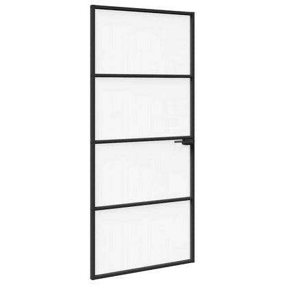 Home Door 93 x 201.5 x 3.5 cm Aluminium and Tempered Glass