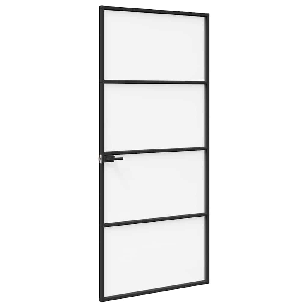 Home Door 93 x 201.5 x 3.5 cm Aluminium and Tempered Glass