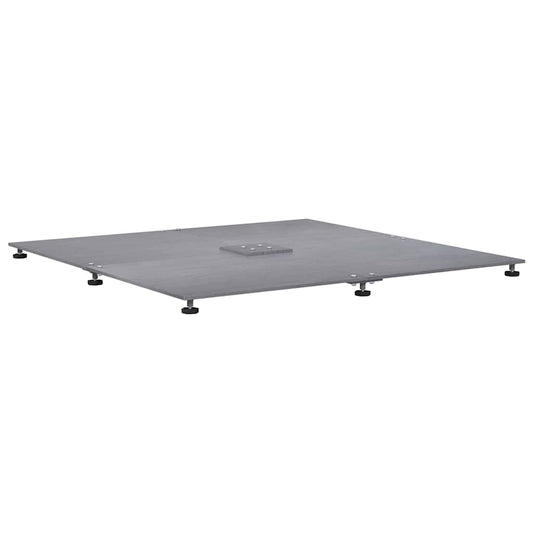 Parasol Base 52 kg Dark grey wood look Steel Square Adjustable