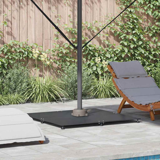 Parasol Base 52 kg Dark grey Steel Square Adjustable