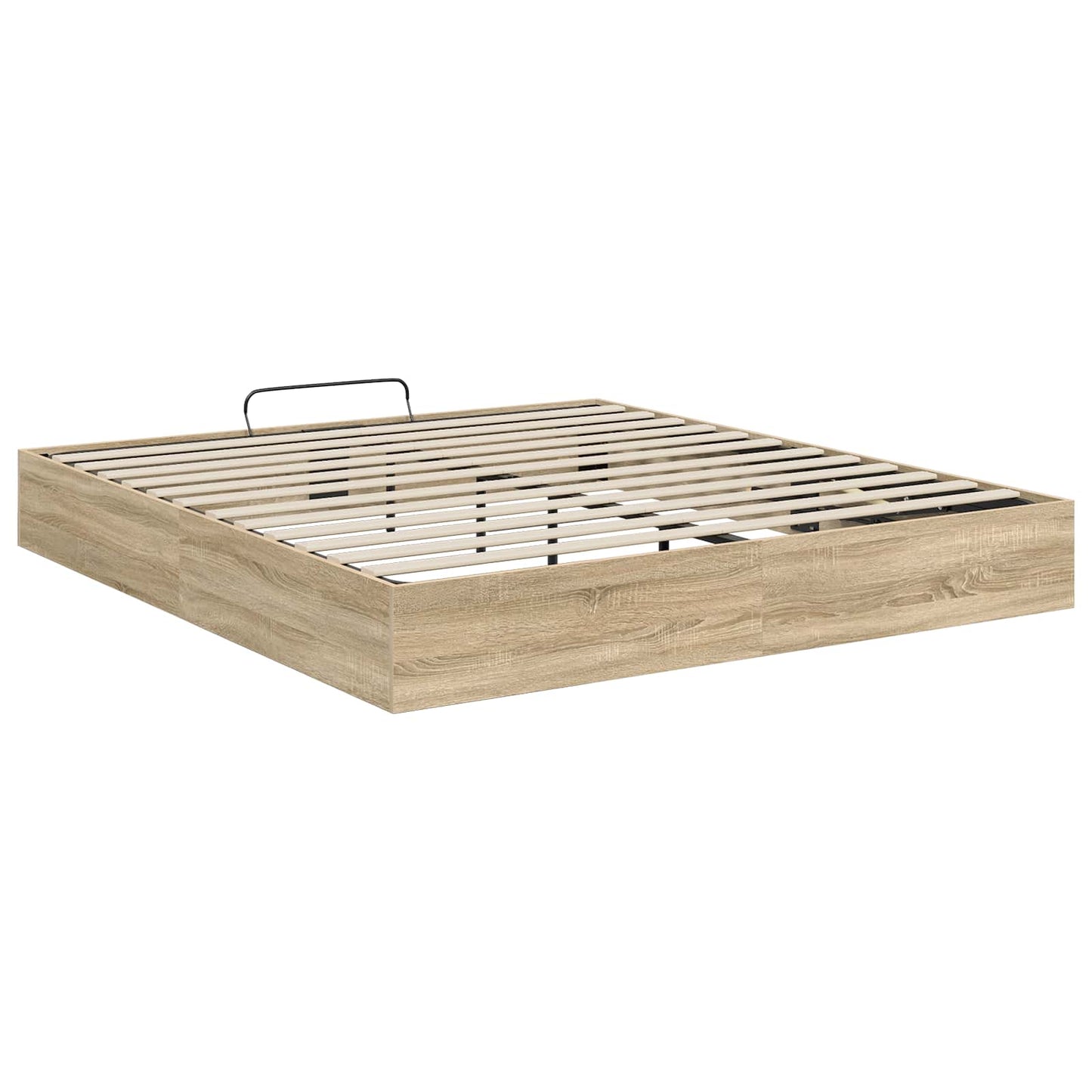 Ottoman Bed Frame Sonoma Oak 203 x 180 x 25 cm Engineered Wood