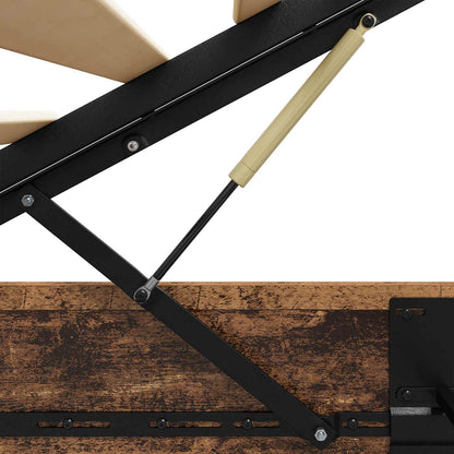 Ottoman Bed Frame Old Wood 203 x 180 x 25 cm Engineered Wood