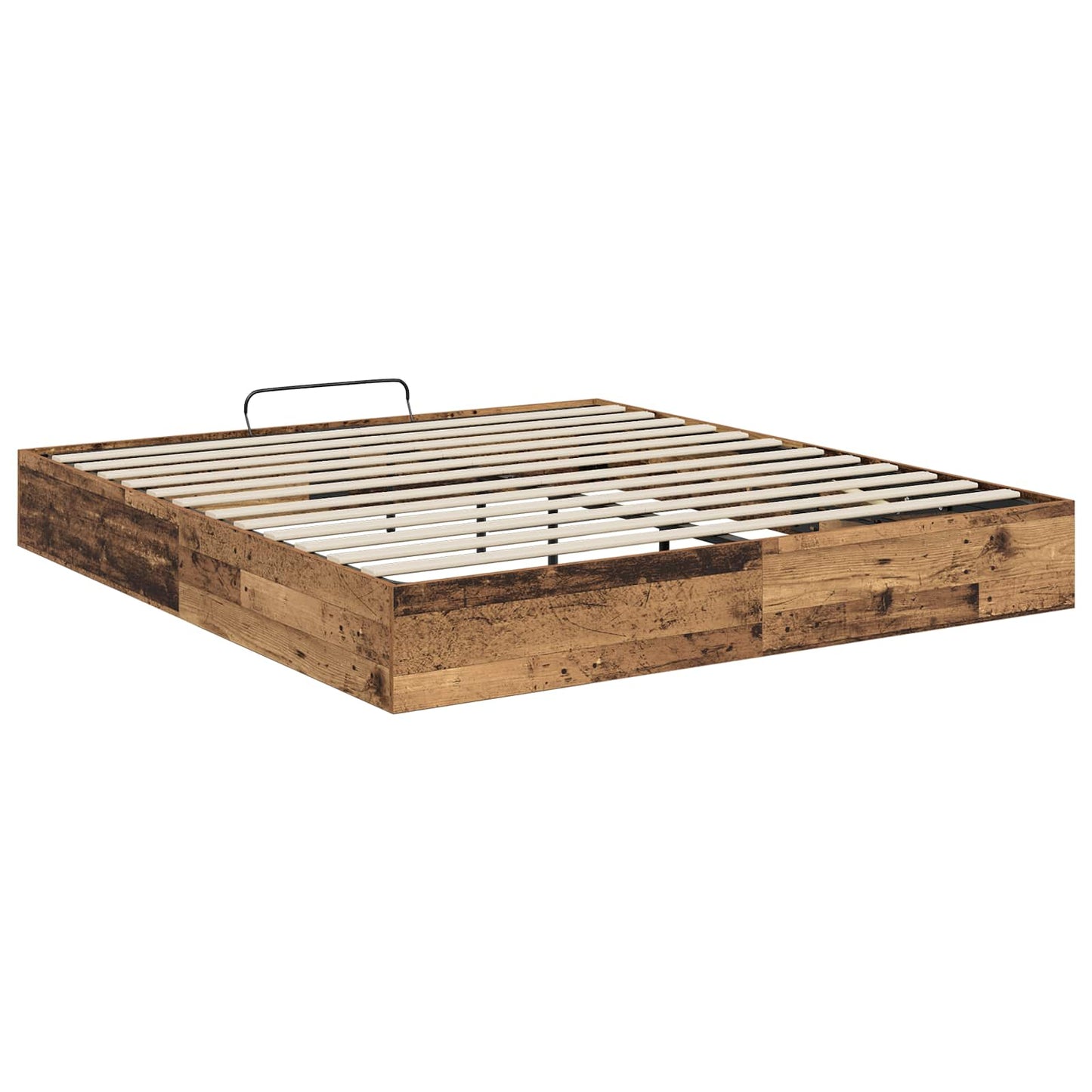 Ottoman Bed Frame Old Wood 203 x 180 x 25 cm Engineered Wood