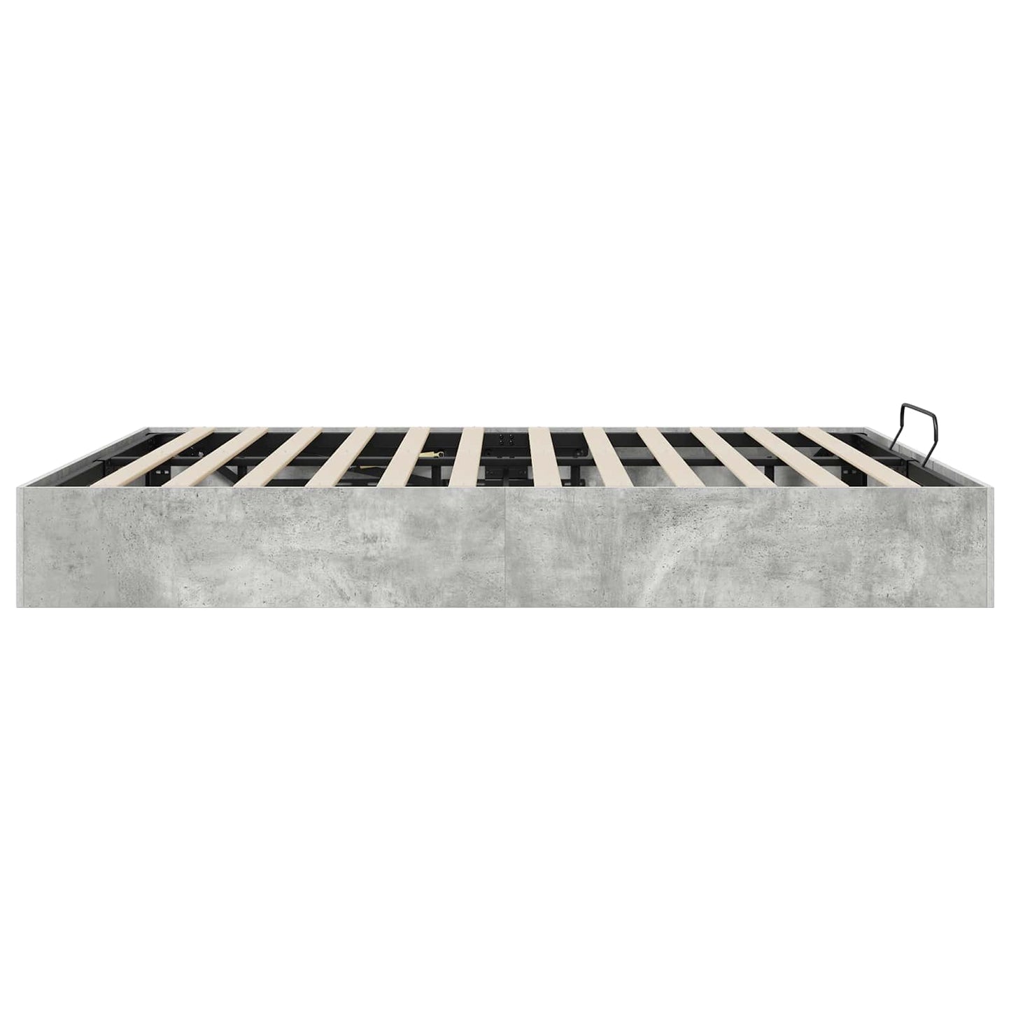 Ottoman Bed Frame Concrete Grey 160 x 200 cm Engineered Wood