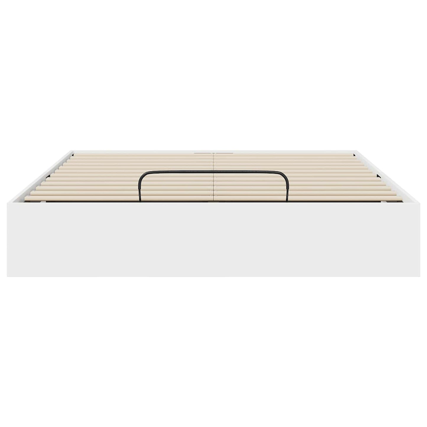 Ottoman Bed Frame White 203 x 140 x 25 cm Engineered Wood