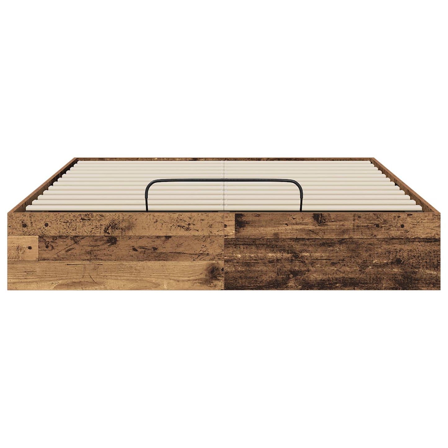 Ottoman Bed Frame Old Wood 203 x 140 x 25 cm Engineered Wood