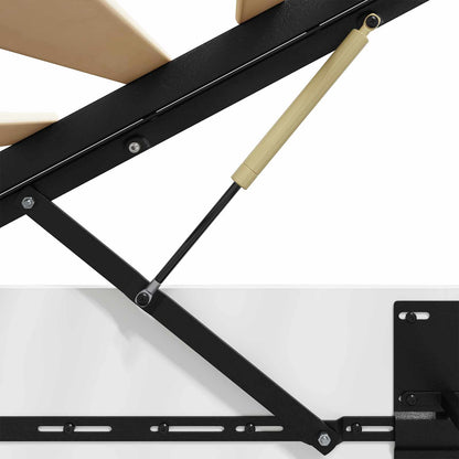 Ottoman Bed Frame White 203 x 120 x 25 cm Engineered Wood