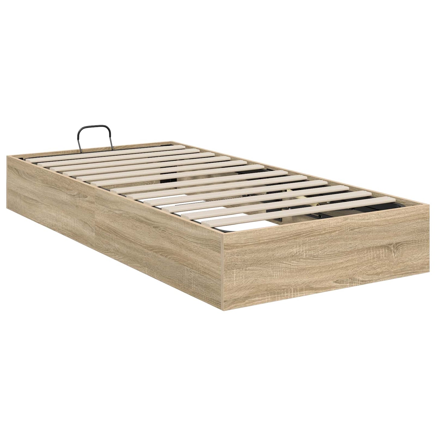 Ottoman Bed Frame Sonoma Oak 203 x 90 x 25 cm Engineered Wood