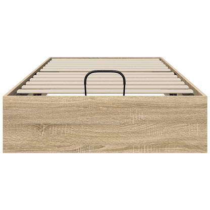 Ottoman Bed Frame Sonoma Oak 203 x 90 x 25 cm Engineered Wood