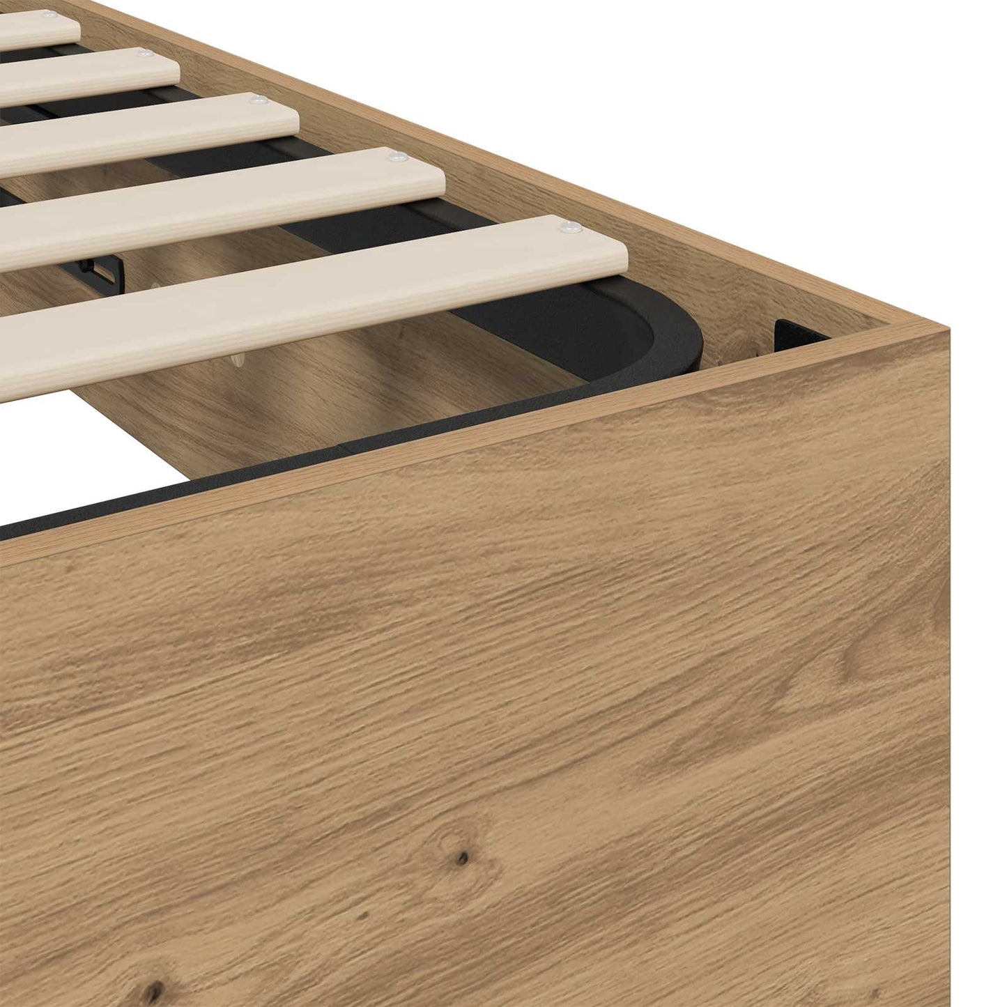 Ottoman Bed Frame Artisan Oak 90 x 200 cm Engineered Wood