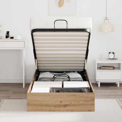 Ottoman Bed Frame Artisan Oak 90 x 200 cm Engineered Wood