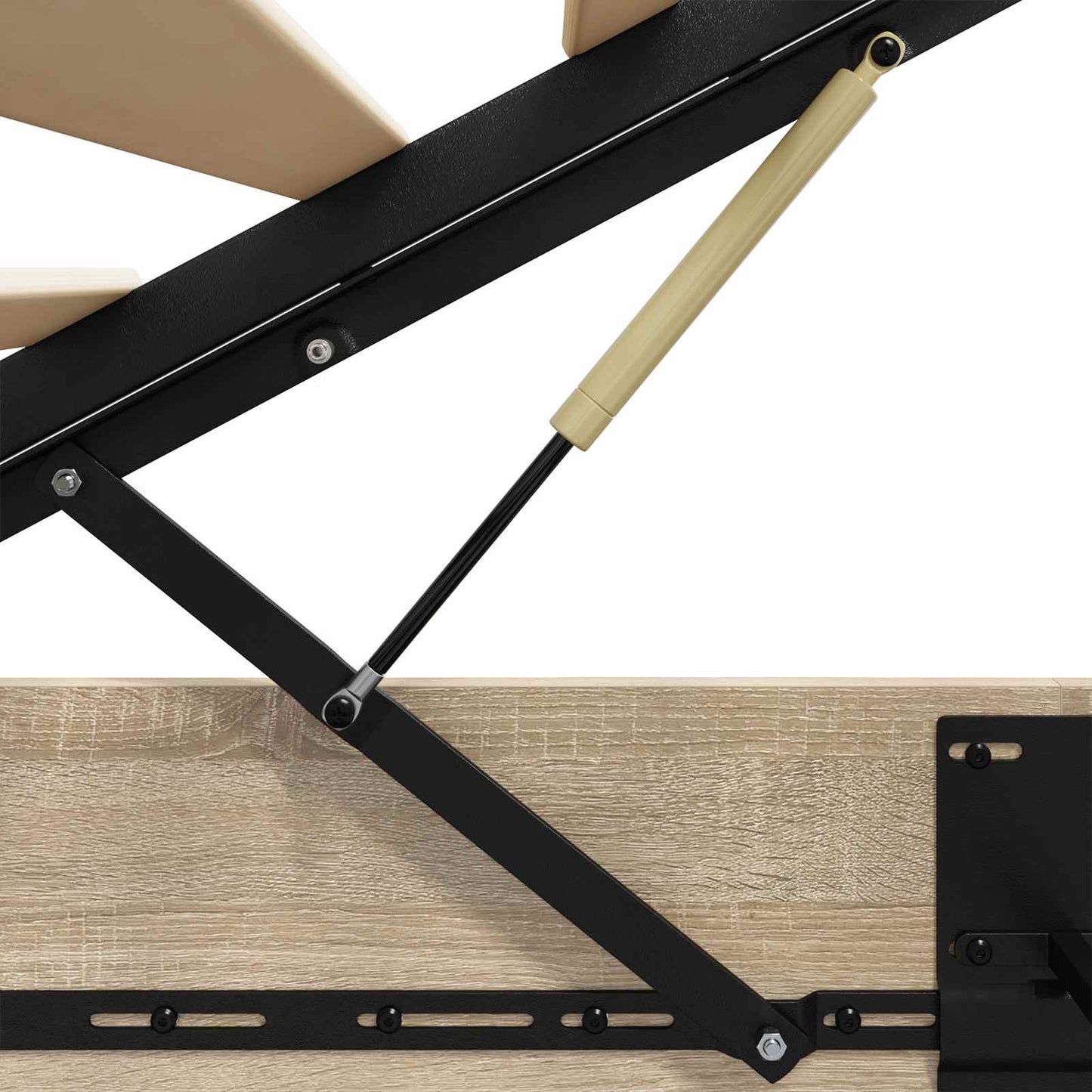 Ottoman Bed Frame Sonoma Oak 203 x 80.5 x 25 cm Engineered Wood
