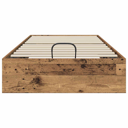 Ottoman Bed Frame Old Wood 80.5 x 200 cm Engineered Wood