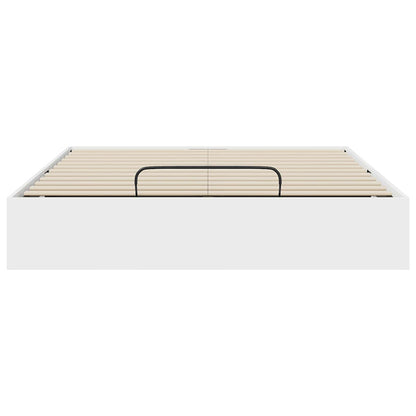 Ottoman Bed Frame White 193 x 140 x 25 cm Engineered Wood