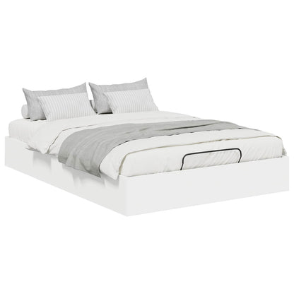 Ottoman Bed Frame White 193 x 140 x 25 cm Engineered Wood