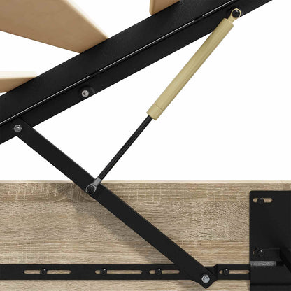 Ottoman Bed Frame Sonoma Oak 193 x 140 x 25 cm Engineered Wood