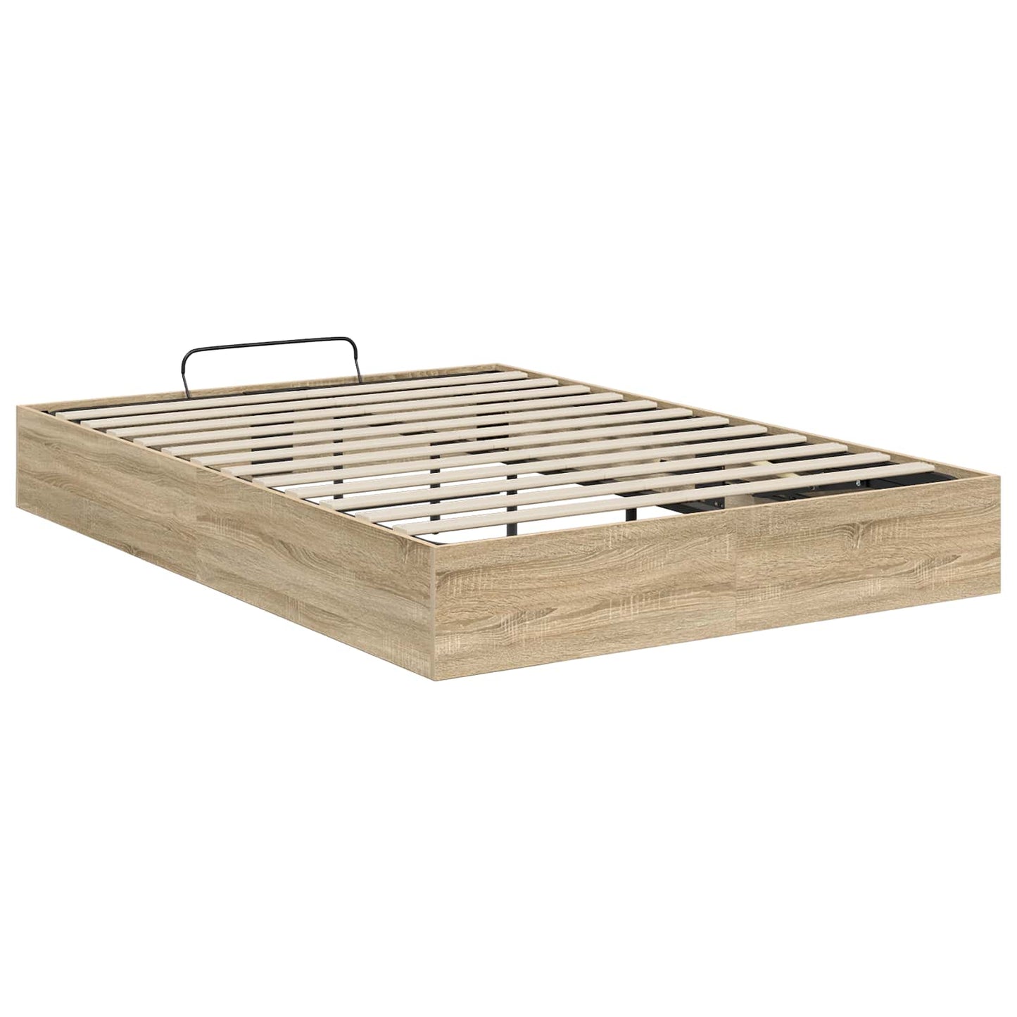 Ottoman Bed Frame Sonoma Oak 193 x 135 x 25 cm Engineered Wood