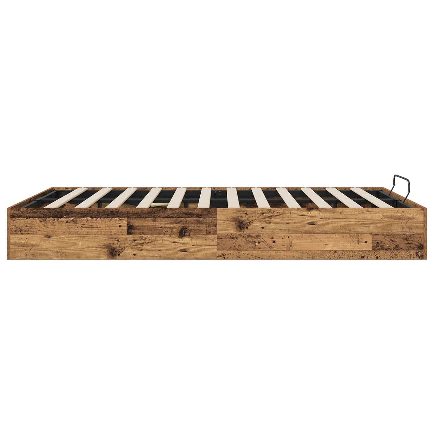 Ottoman Bed Frame Old Wood 193 x 135 x 25 cm Engineered Wood