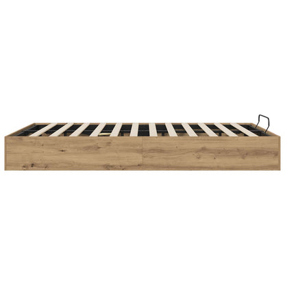 Ottoman Bed Frame Artisan Oak 135 x 190 cm Engineered Wood