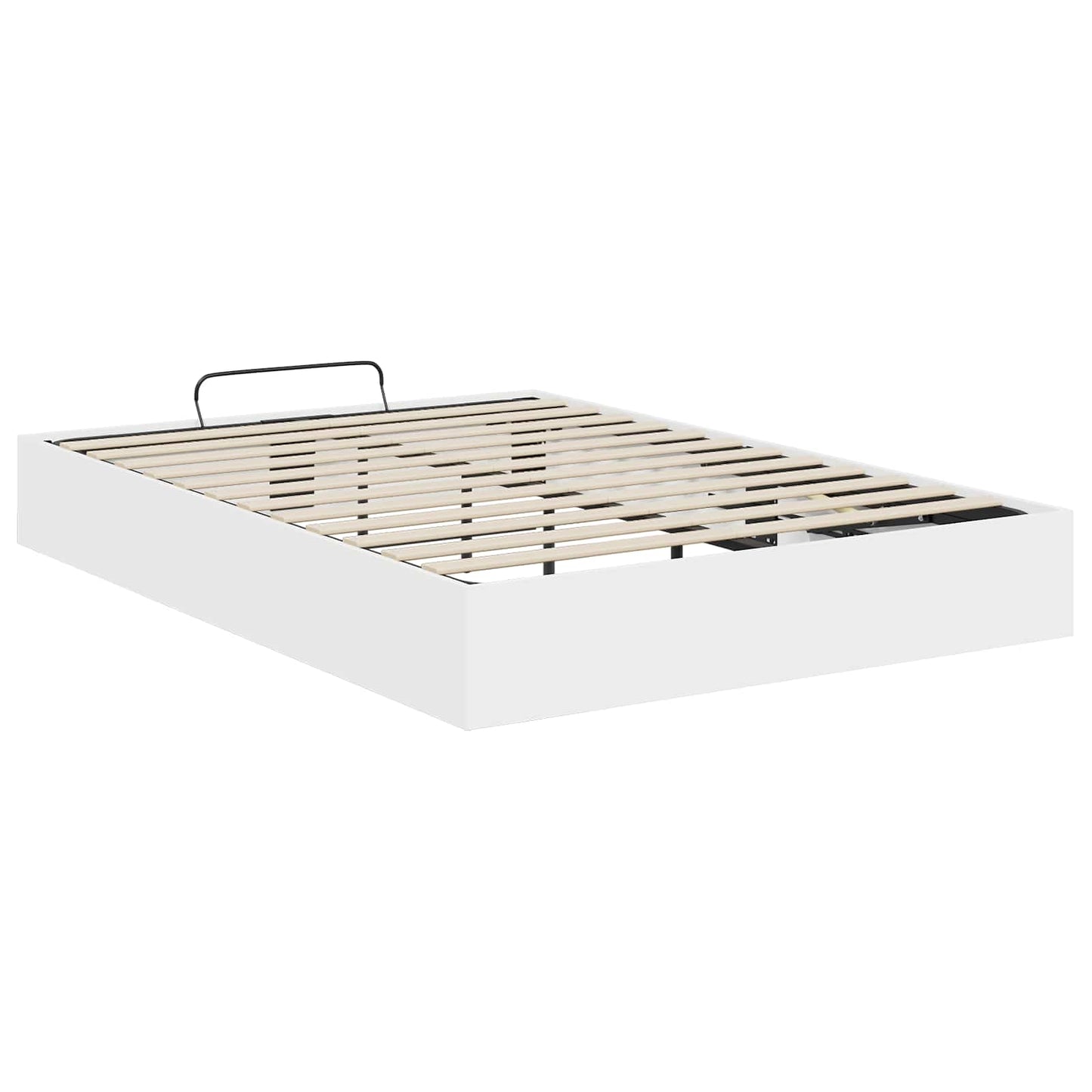 Ottoman Bed Frame White 193 x 120 x 25 cm Engineered Wood