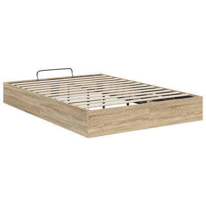 Ottoman Bed Frame Sonoma Oak 193 x 120 x 25 cm Engineered Wood