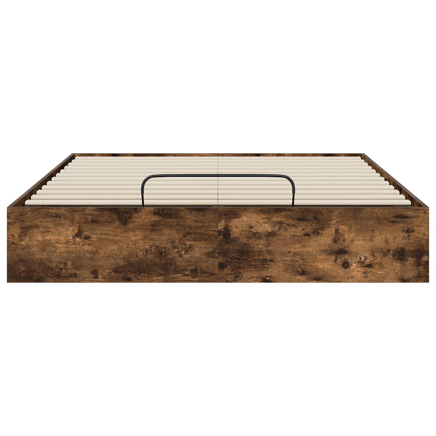 Ottoman Bed Frame Smoked Oak 193 x 120 x 25 cm Engineered Wood