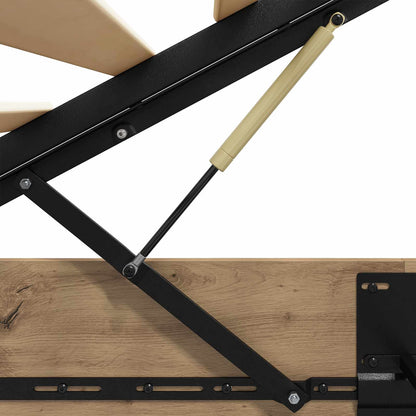 Ottoman Bed Frame Artisan Oak 120 x 190 cm Engineered Wood