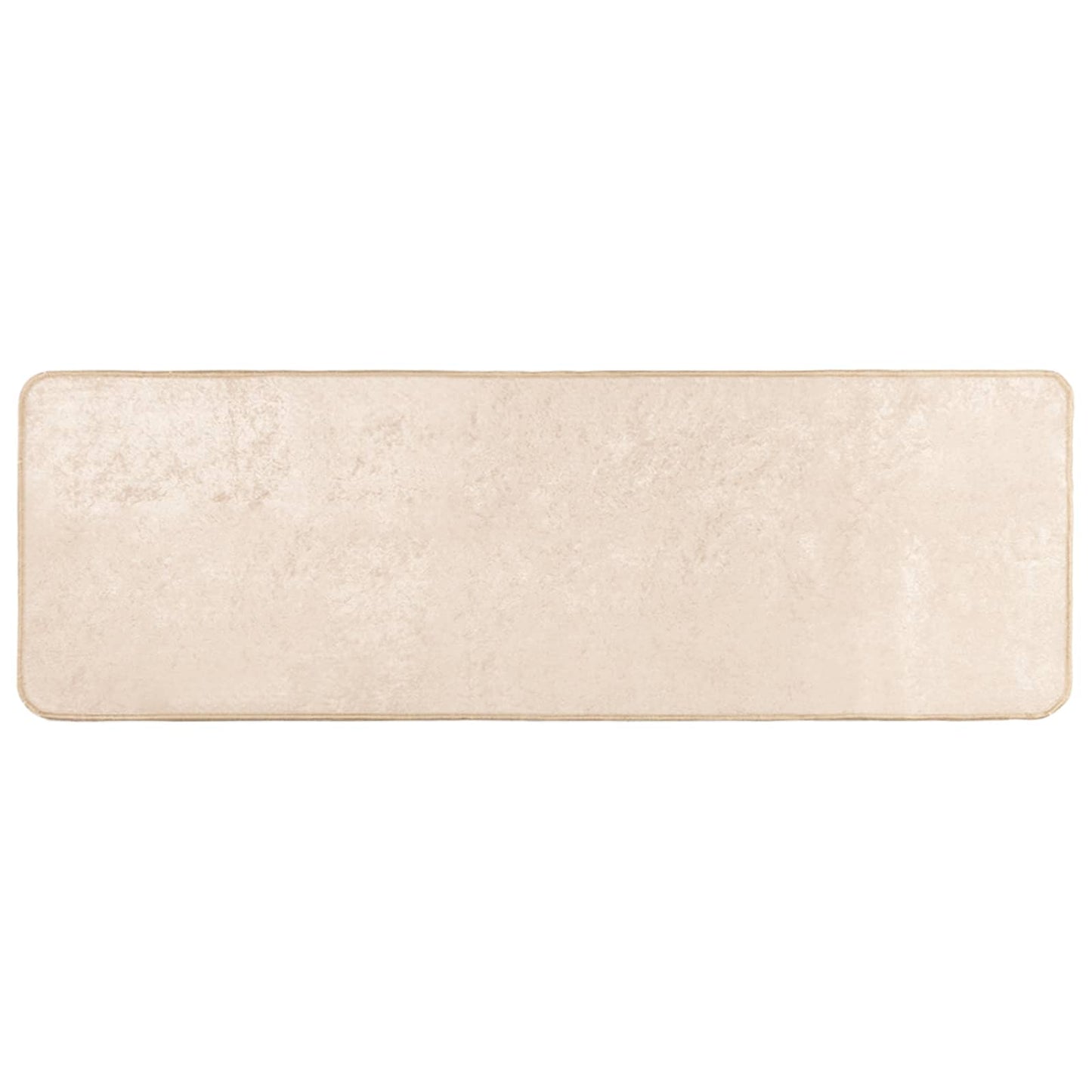 Rug Runner Plain MARSA Cream 50 x 100 cm Polyester and PVC