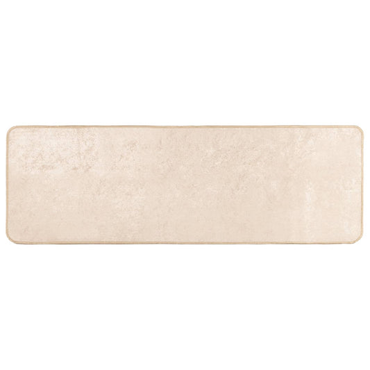 Rug Runner MARSA Cream 50 x 100 cm Polyester and PVC