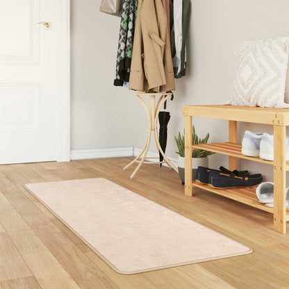 Rug Runner MARSA Cream 50 x 200 cm Polyester and PVC