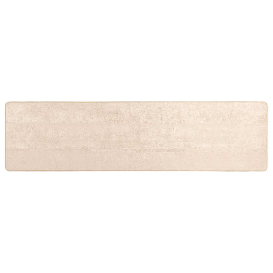 Rug Runner MARSA Cream 80 x 250 cm Polyester and PVC