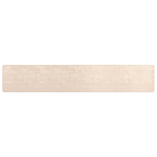 Rug Runner MARSA Cream 80 x 400 cm Polyester and PVC