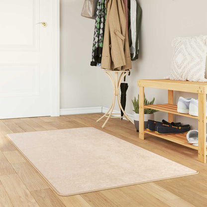 Rug Runner MARSA Cream 100 x 200 cm Polyester and PVC