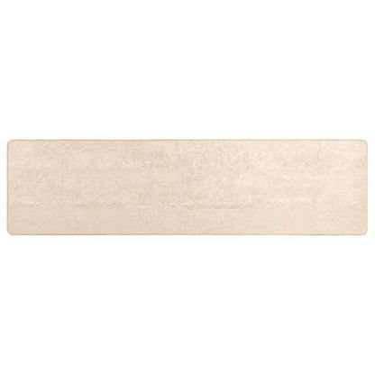 Rug Runner MARSA Cream 100 x 350 cm Polyester and PVC