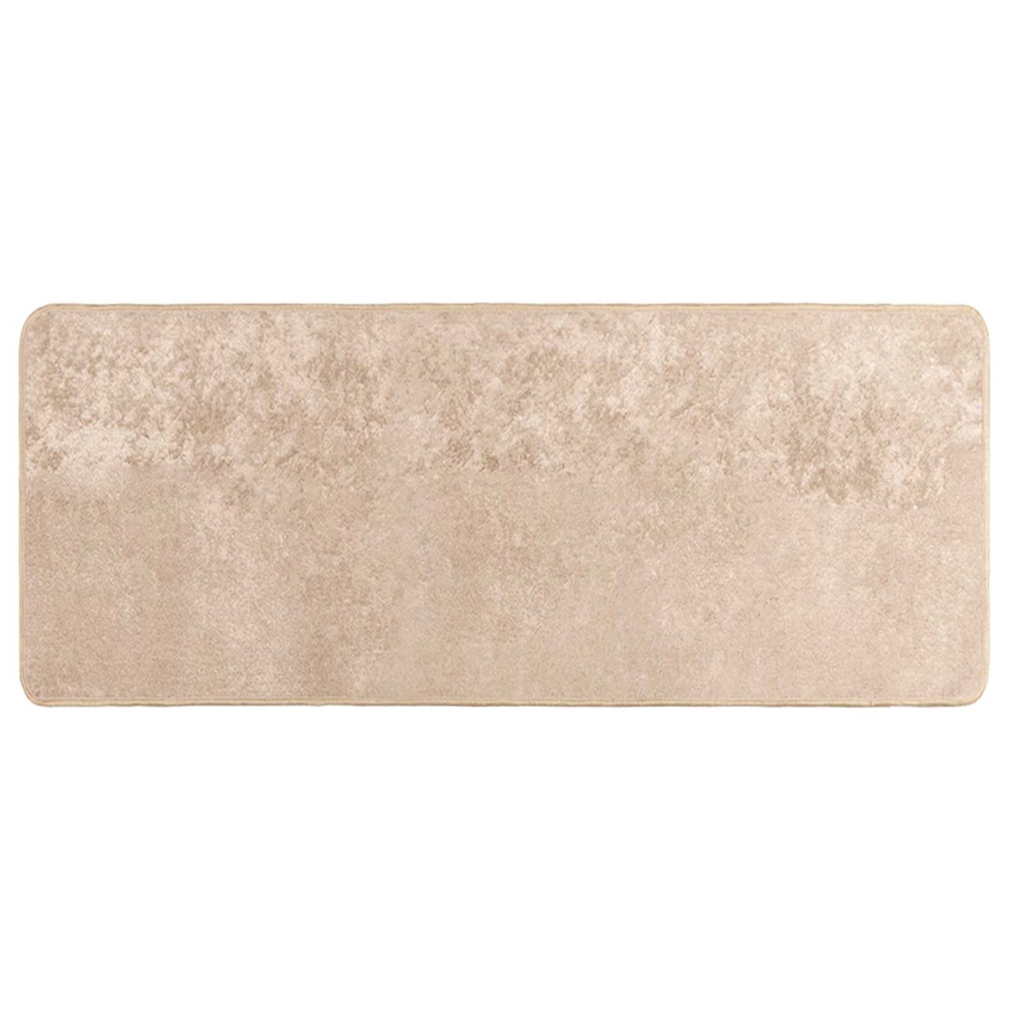 Rug Runner MARSA Beige 50 x 100 cm Polyester and PVC